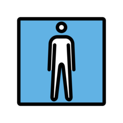 How Men’s Room emoji looks on Openmoji.