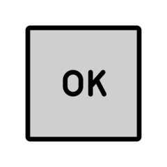 How OK Button emoji looks on Openmoji.