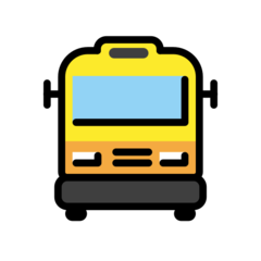 How Oncoming Bus emoji looks on Openmoji.