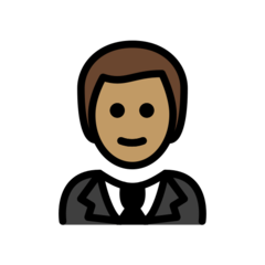 How Person in Tuxedo: Medium Skin Tone emoji looks on Openmoji.