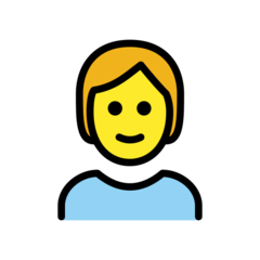 How Person emoji looks on Openmoji.