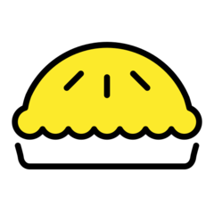 How Pie emoji looks on Openmoji.