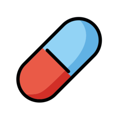 How Pill emoji looks on Openmoji.