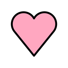 How Pink Heart emoji looks on Openmoji.