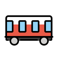 How Railway Car emoji looks on Openmoji.