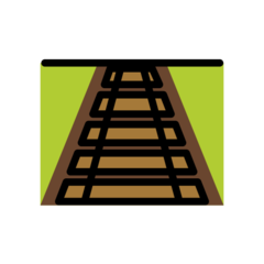 How Railway Track emoji looks on Openmoji.