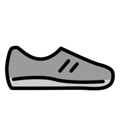 How Running Shoe emoji looks on Openmoji.