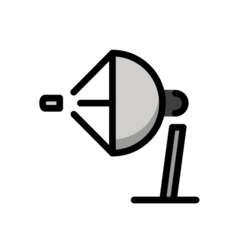 Hvordan Satellittantenne emoji ser ut på Openmoji.