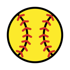 Hvordan Softball emoji ser ut på Openmoji.