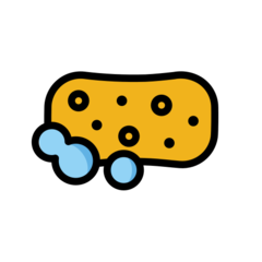 How Sponge emoji looks on Openmoji.