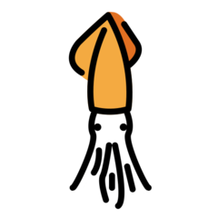 How Squid emoji looks on Openmoji.