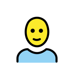 Hur Kvinna: skallig emoji ser ut på Openmoji.