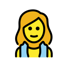 Πώς φαίνεται το emoji Γυναίκα σε σάουνα στο Openmoji.