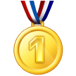 How 1st Place Medal emoji looks on Samsung.