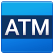 How ATM Sign emoji looks on Samsung.