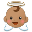 How Baby Angel: Medium Skin Tone emoji looks on Samsung.