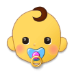 Jak wygląda emoji Niemowlę w Samsung.