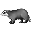 How Badger emoji looks on Samsung.