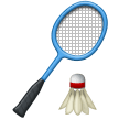 Wie Badminton Emoji auf Samsung aussieht.