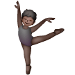 Come Persona che danza: carnagione scura emoji appare su Samsung.