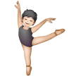 Come Persona che danza: carnagione chiara emoji appare su Samsung.