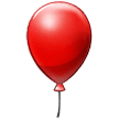 How Balloon emoji looks on Samsung.