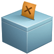 How Ballot Box with Ballot emoji looks on Samsung.