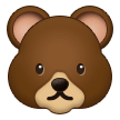 How Bear emoji looks on Samsung.