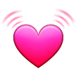 How Beating Heart emoji looks on Samsung.