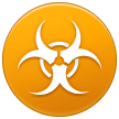 How Biohazard emoji looks on Samsung.