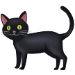 How Black Cat emoji looks on Samsung.