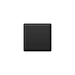 How Black Small Square emoji looks on Samsung.