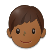 How Boy: Medium-Dark Skin Tone emoji looks on Samsung.