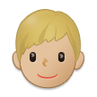 A quoi ressemblent les emoji Garçon: peau moyennement claire sur Samsung.