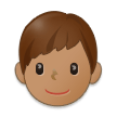 How Boy: Medium Skin Tone emoji looks on Samsung.