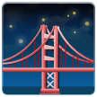 How Bridge at Night emoji looks on Samsung.