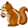 How Chipmunk emoji looks on Samsung.