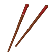 How Chopsticks emoji looks on Samsung.