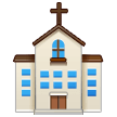 How Church emoji looks on Samsung.