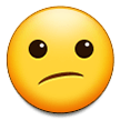 How Confused Face emoji looks on Samsung.