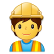 How Construction Worker emoji looks on Samsung.