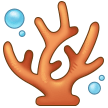 How Coral emoji looks on Samsung.