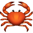 Bagaimana Kepiting emoji terlihat di Samsung.