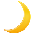 How Crescent Moon emoji looks on Samsung.