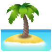 How Desert Island emoji looks on Samsung.