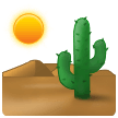 Come Deserto emoji appare su Samsung.