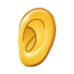 How Ear emoji looks on Samsung.