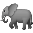 How Elephant emoji looks on Samsung.