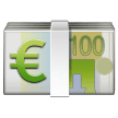 How Euro Banknote emoji looks on Samsung.