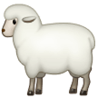 How Ewe emoji looks on Samsung.